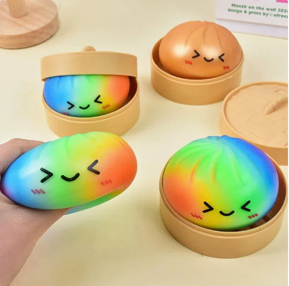 Colorful Dumpling Squishy Fidget Toy